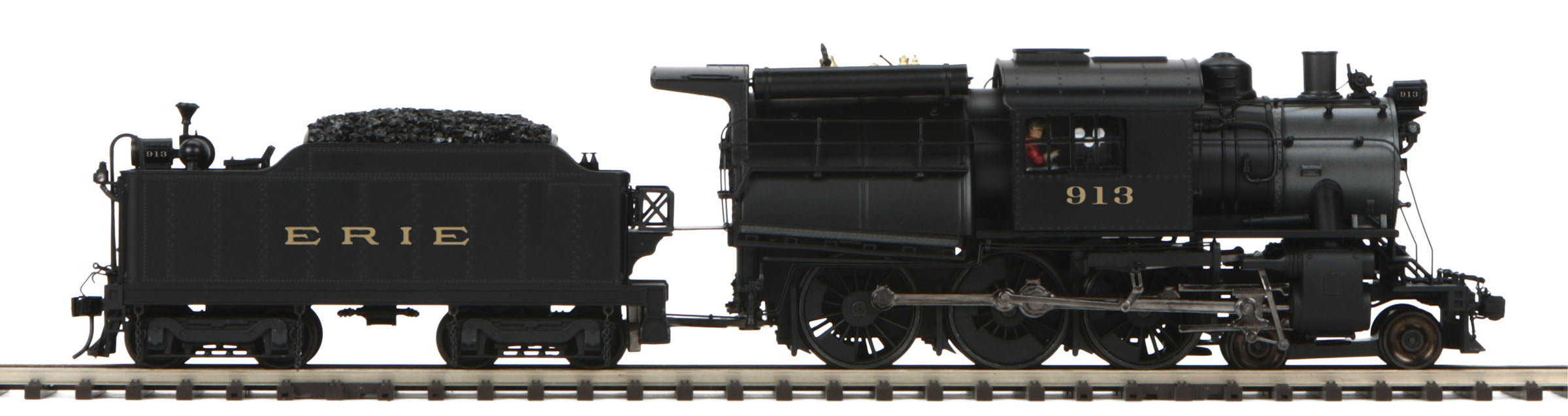 MTH 22-3663-2 O Erie 4-6-0 Camelback Steam Engine w/Proto-Sound 3.0 #913