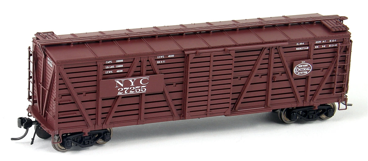 Broadway Limited 4570 HO New York Central Oxide Red Stock Car with Cattle Sounds