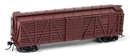 Broadway Limited 4584 HO Red Oxide Unlettered Stock Car with Sheep Sounds