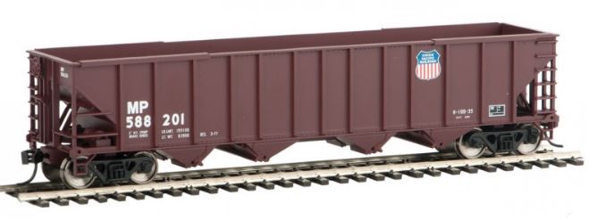 Walthers 910-1971 HO Missouri Pacific™/UP 50' 100-Ton 4-Bay Hopper Car #588201