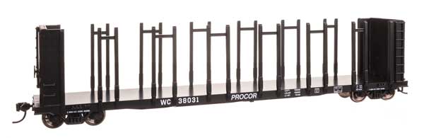 Walthers Mainline 910-50820 HO Scale 63' Pulpwood Flatcar RTR WC #38031