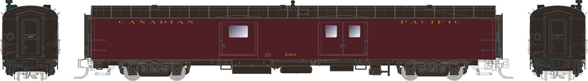Rapido Trains 506546 N Canadian Pacific 73' Express-Baggage Car #4318