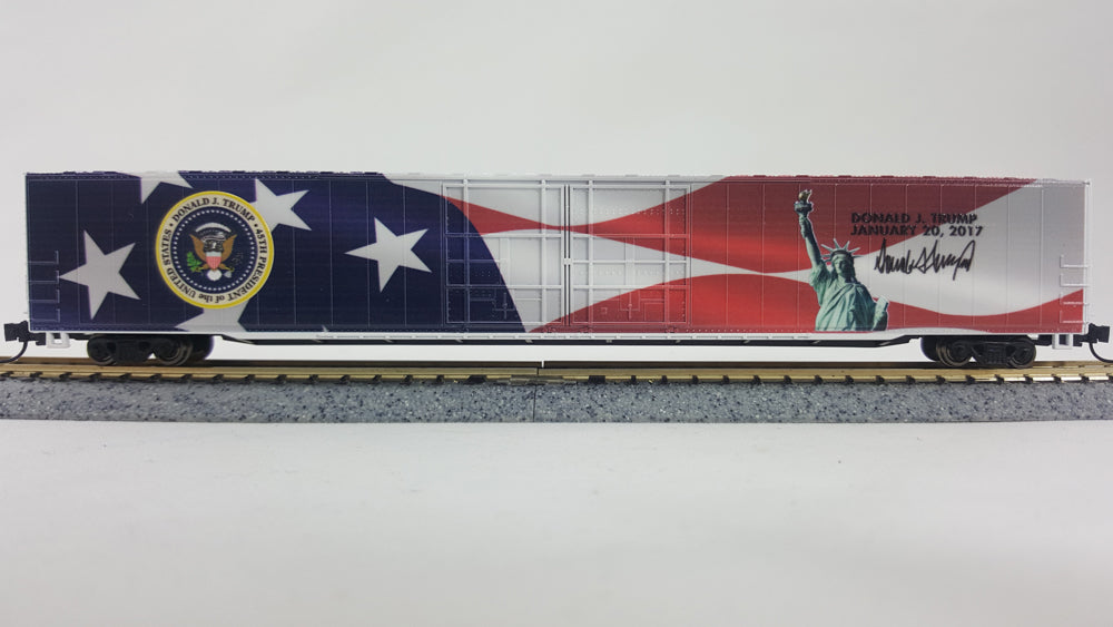 Con-Cor 1006052 N Trump Inaugural 85' Box Car