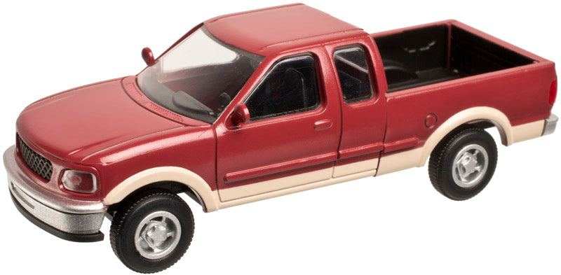 Atlas 1248 HO Red/Tan Ford 1997 F-150 Pickup Trucks with Two-Tone Paint Schemes