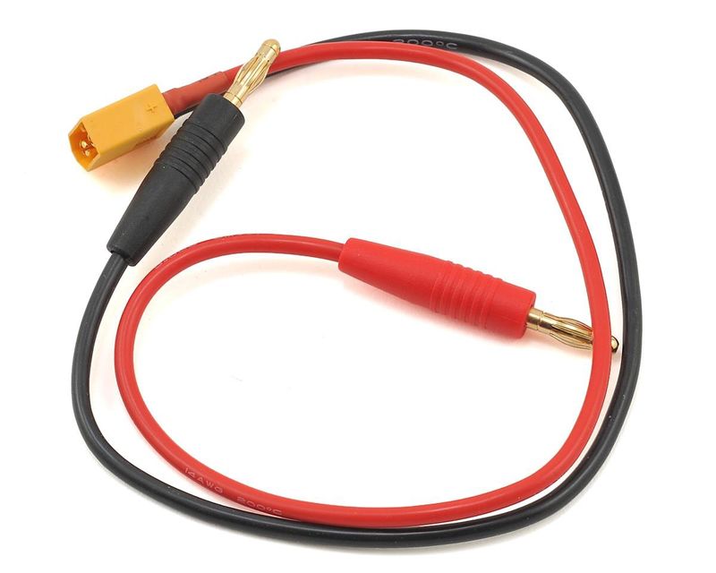 Integy Team Integy 300mm Connector Adapter (XT60 Male to Banana Male)