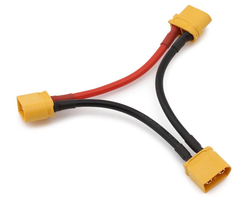 Integy Team Integy XT60 Series 2-Battery Connector Adapter Wire Harness