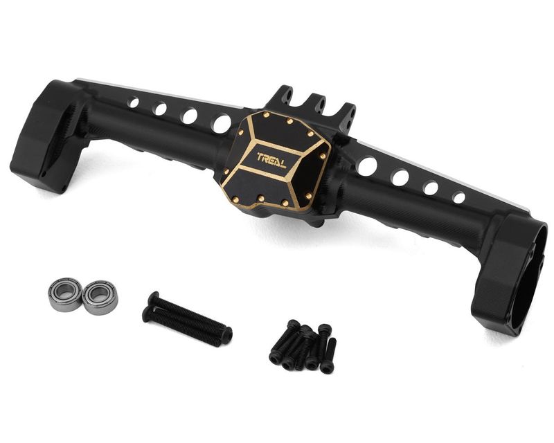 Treal Hobby SCX10 III Aluminum Rear Portal Axle w/Brass Differential Cover