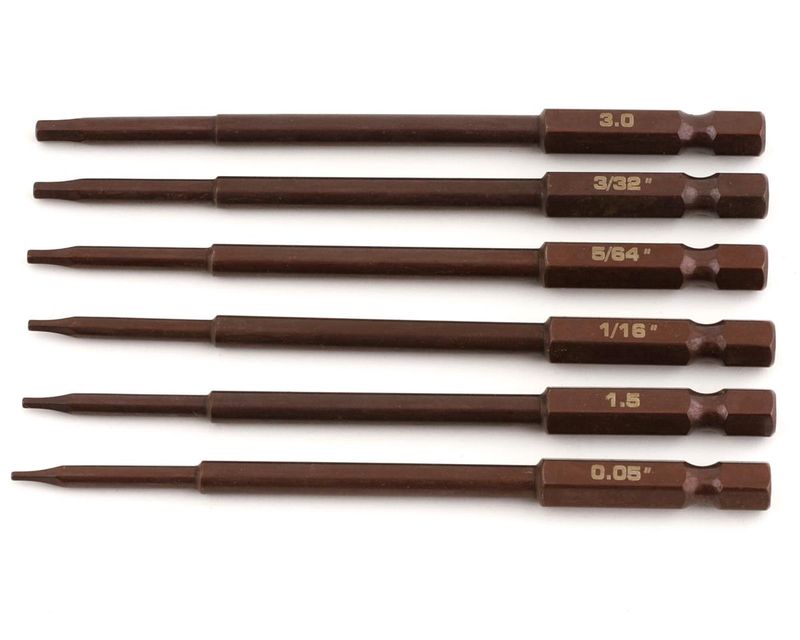 Integy Team Integy 1/4” Drive Power Tool Tip Set (.05, 1/16, 5/64, 3/32, 1.5, 2.5, 3.0)