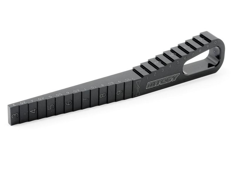 Integy Team Integy Professional Ride Height/Droop Gauge (Black)