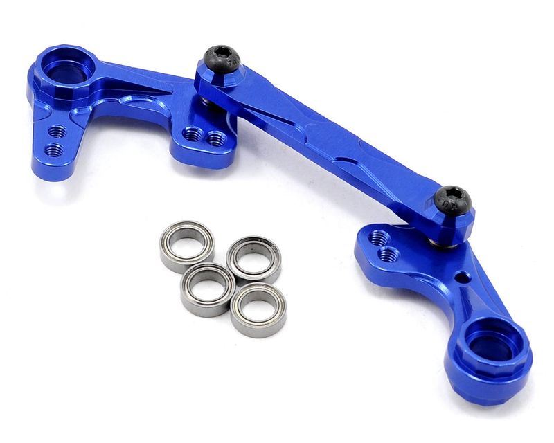 Integy Team Integy Aluminum Steering Bellcrank Set for Traxxas Nitro Rustler (Blue)