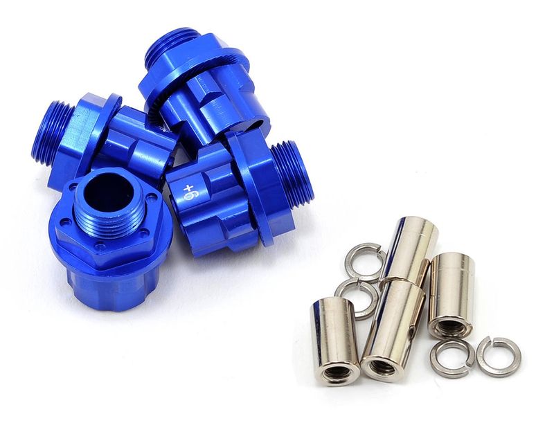 Integy Team Integy 17mm Aluminum Hex Wheel Hub Set (Blue) (4) (+6mm Offset)