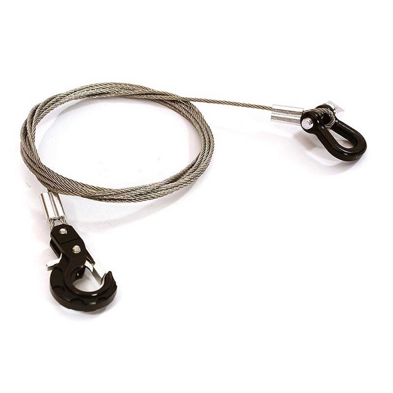 Integy 1/10 Steel Tow Cable,D-Ring/Tow Hook-OffRoad Crawl