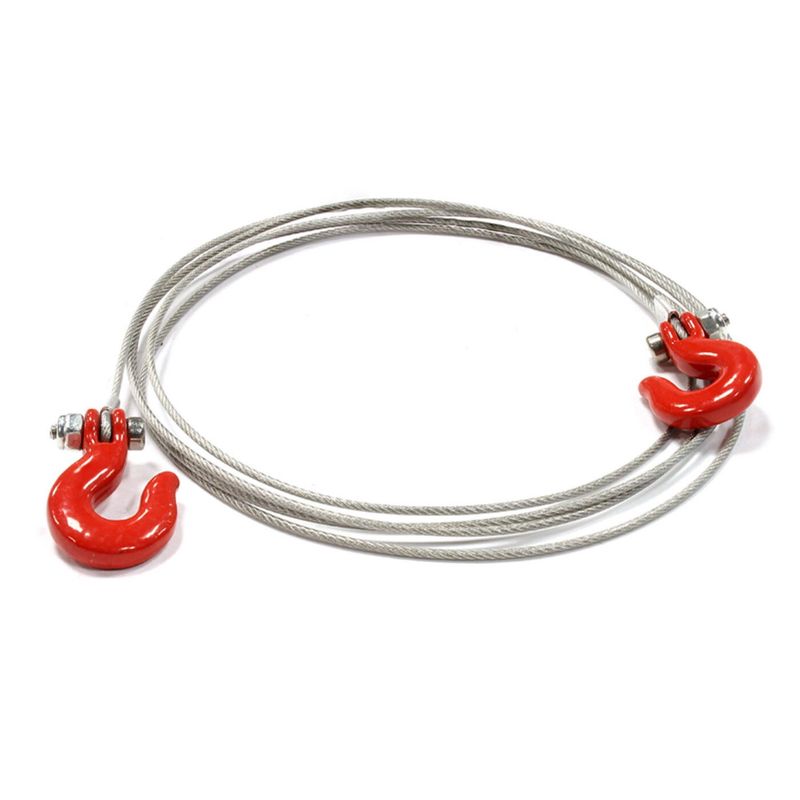 Integy Cable and Hook Set, Red; 1/10 Scale Crawler