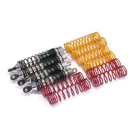 Integy XSR Shock Set (4), Silver: ST, NRU