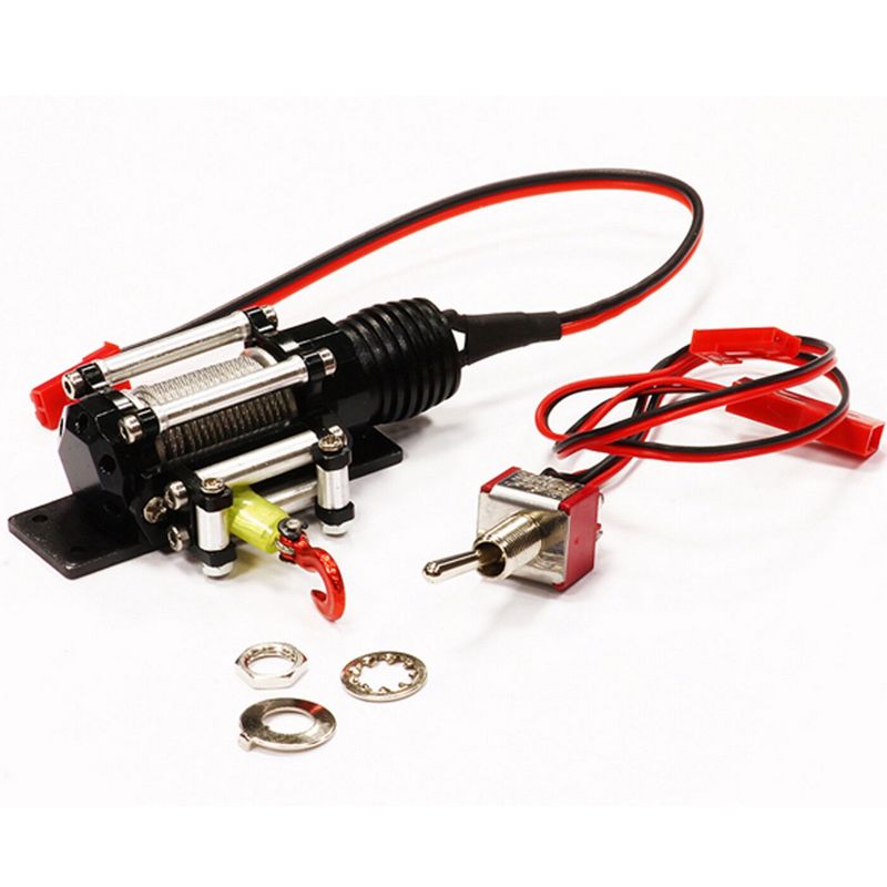 Integy Realistic Power Winch, Black:1/10 Rock Crawler