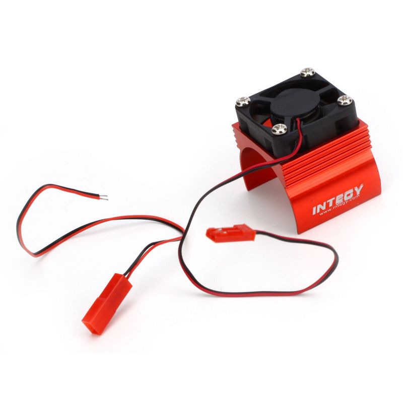 Integy Super Brushless Motor Heatsink / Fan, 540, Red