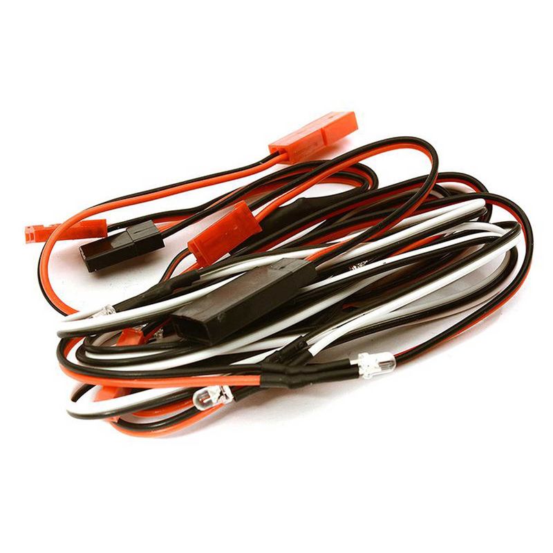 Integy 3mm Size LED Lights (2)Red&(4)White w/Harness