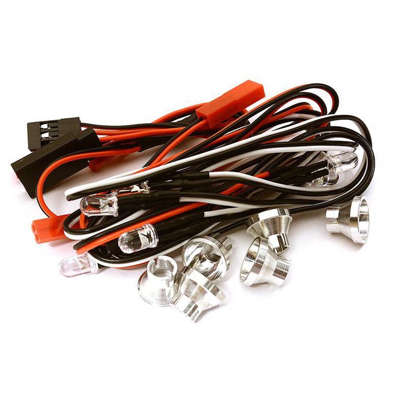 Integy LED Holder Set 5mm Size w/2Red & 4White LED Lights