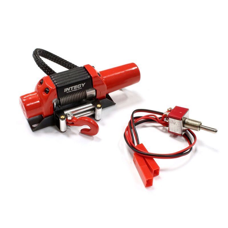 Integy T5 High Torque Mega Winch, Red; 1/10 Crawler