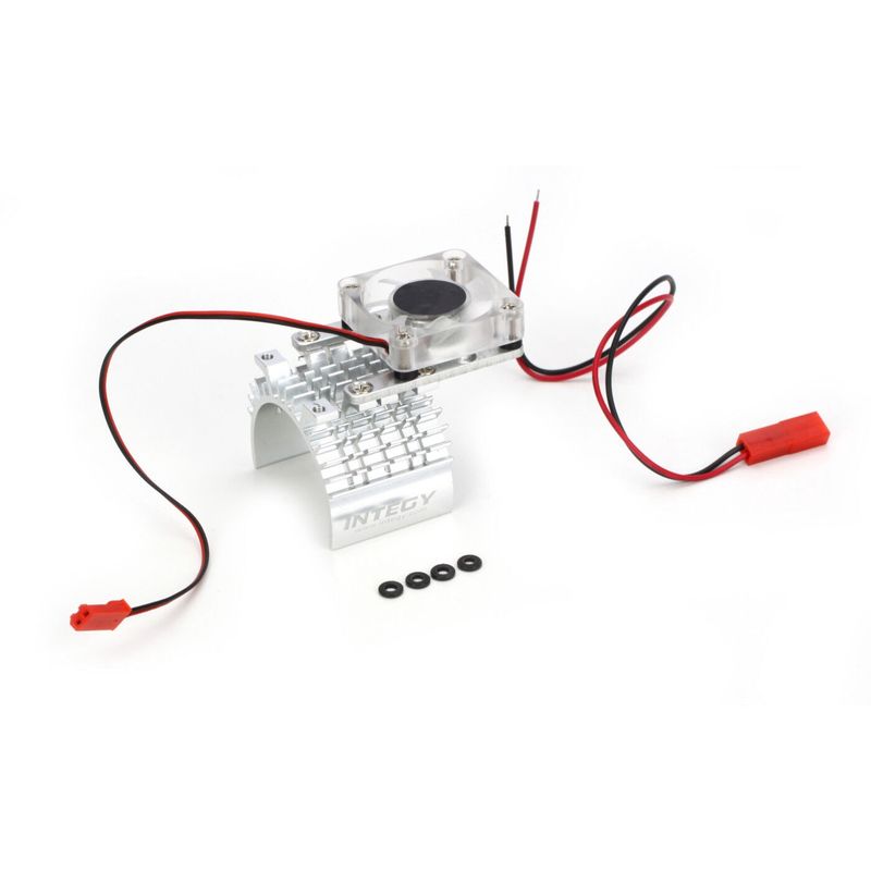 Integy Motor Heatsink and Cooling Fan, Silver