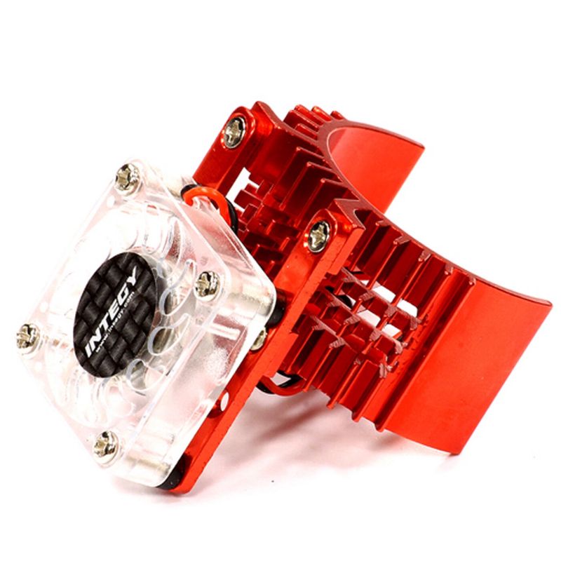 Integy Motor Heatsink with Cooling Fan, Red:SLH, ST, RU