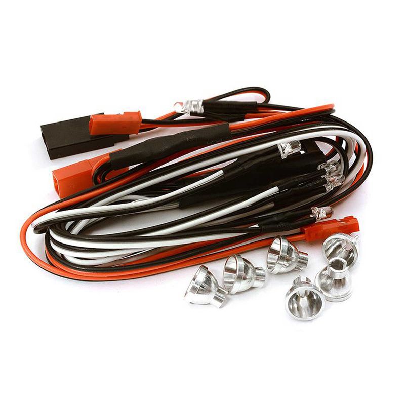 Integy LED Holder Set 3mm Size w/2Red & 4White LED Lights