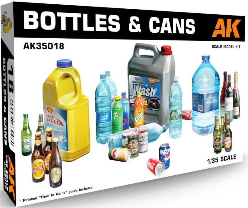 AK Interactive 1/35 Bottles & Cans