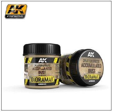 AK Interactive Splatter Effects Accumulated Dust - 100ml (Acrylic)