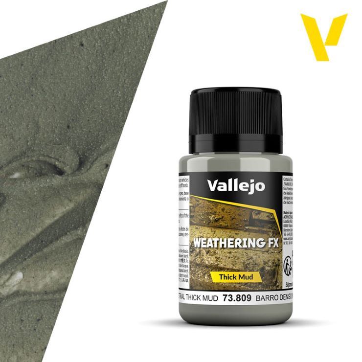 Vallejo 40ml Bottle Industrial Thick Mud Weathering FX 73809