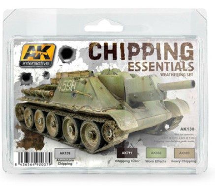 AK Interactive Chipping Essentials Weathering Set