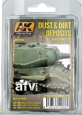 AK Interactive Dust And Dirt Deposits Weathering Set