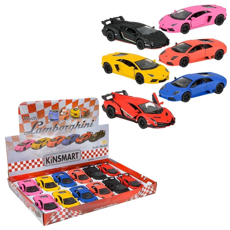 Toy Network 5IN LAMBORGHINI DIE CAST CAR 12PCS