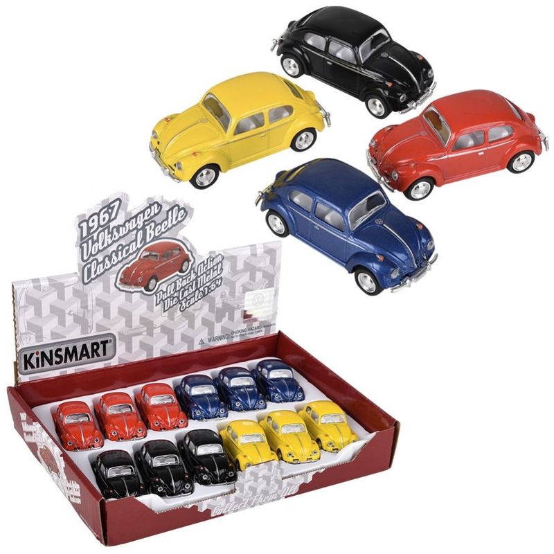 Toy Network 4IN DIECAST PULL BACK 1967 BEETLE