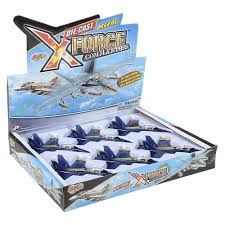 Toy Network 6.5" Die-Cast Pull Back F-18 Blue Angel