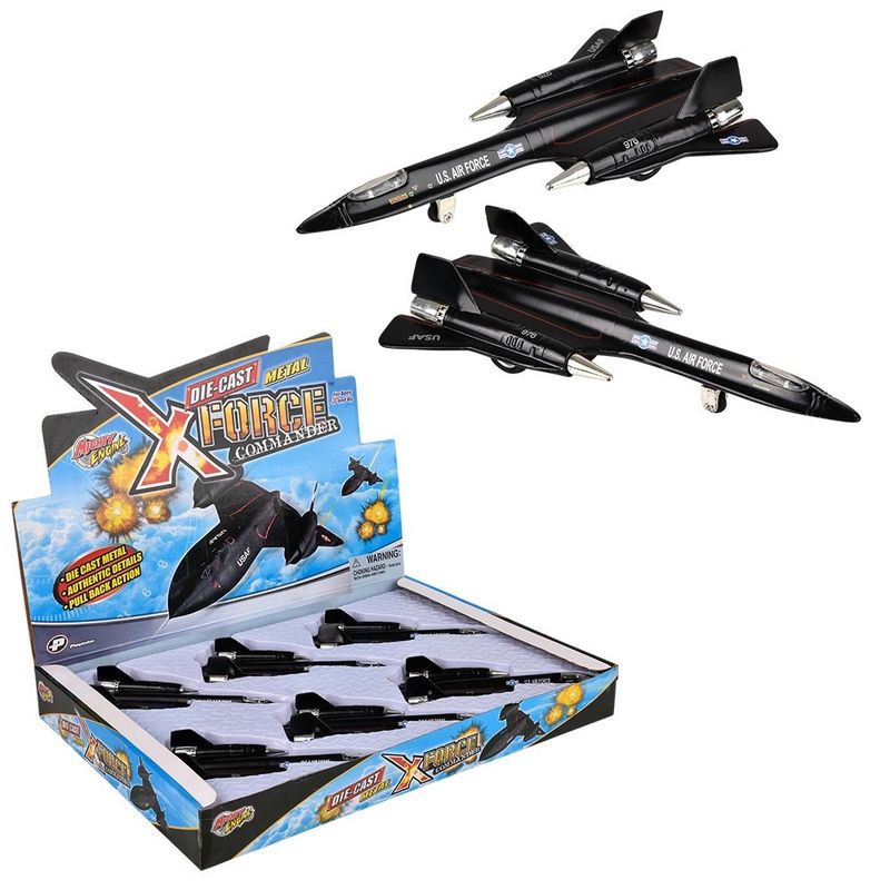 Toy Network 8" Die-Cast Pull Back SR-71 Blackbird