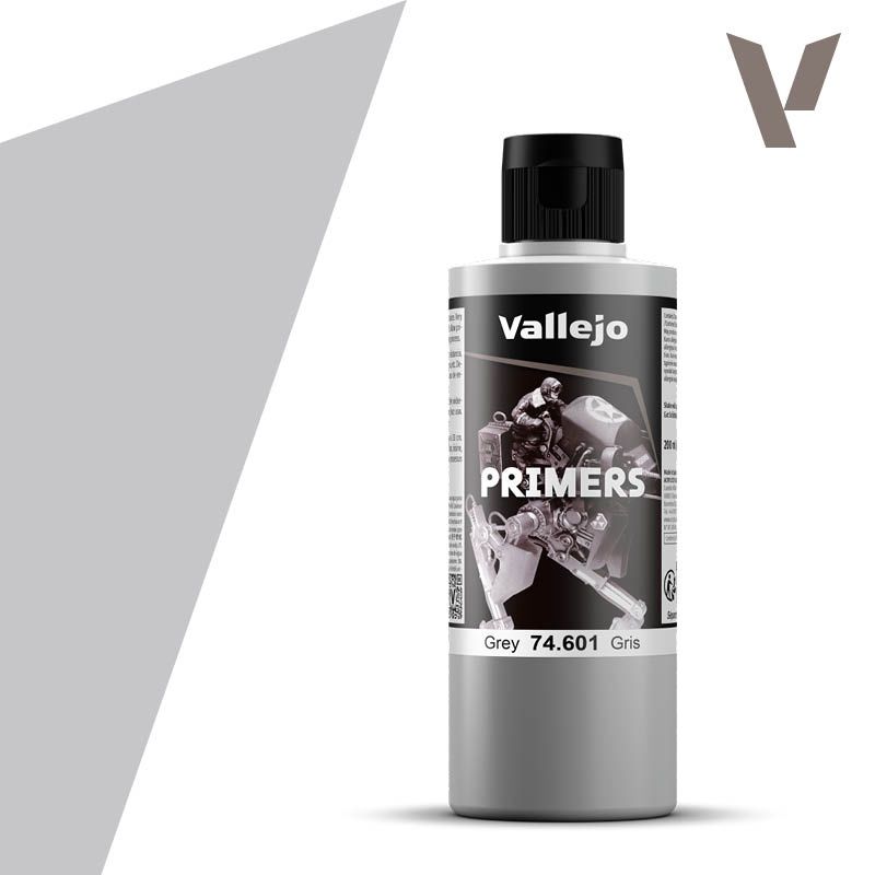 Vallejo 200ml Bottle Grey Surface Primer 74601