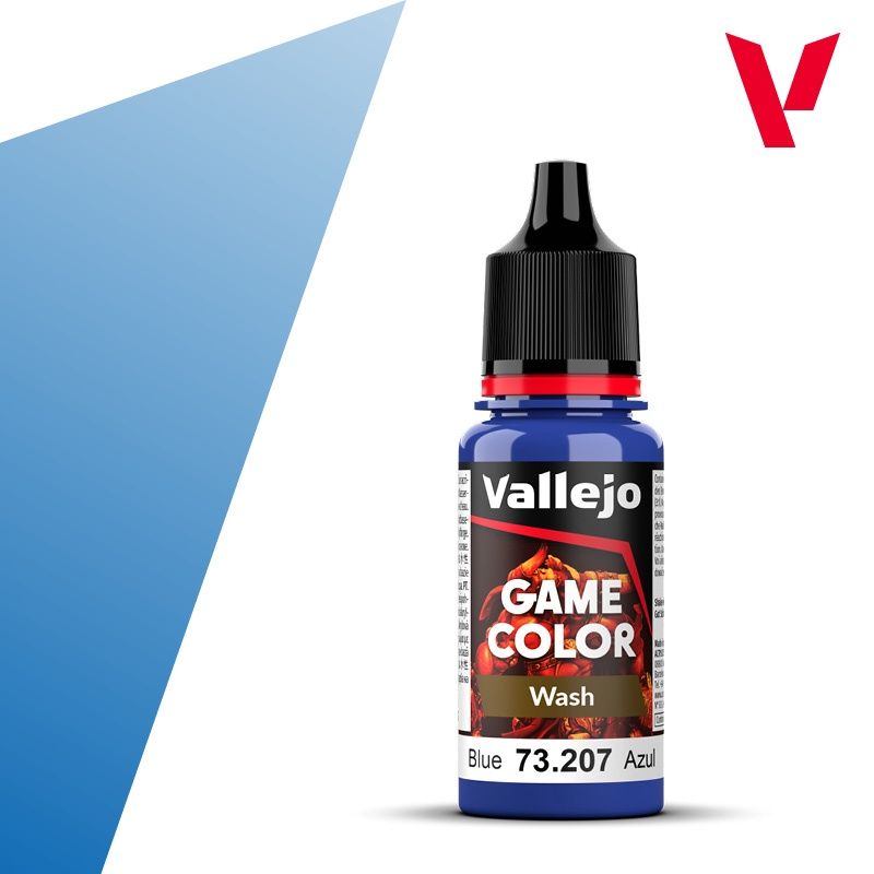 Vallejo 18ml Bottle Blue Wash Game Color 73207