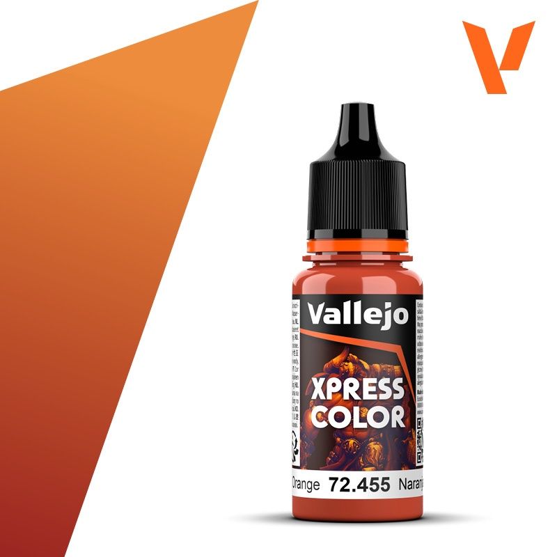 Vallejo 18ml Bottle Chameleon Orange Xpress Color 72455
