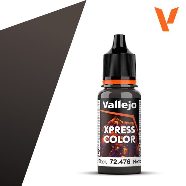 Vallejo 18ml Bottle Greasy Black Xpress Color 72476
