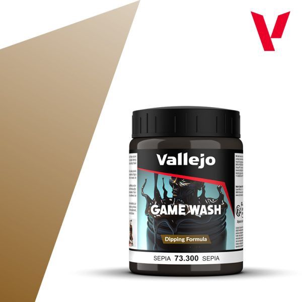 Vallejo 200ml Bottle Sepia Wash 73300