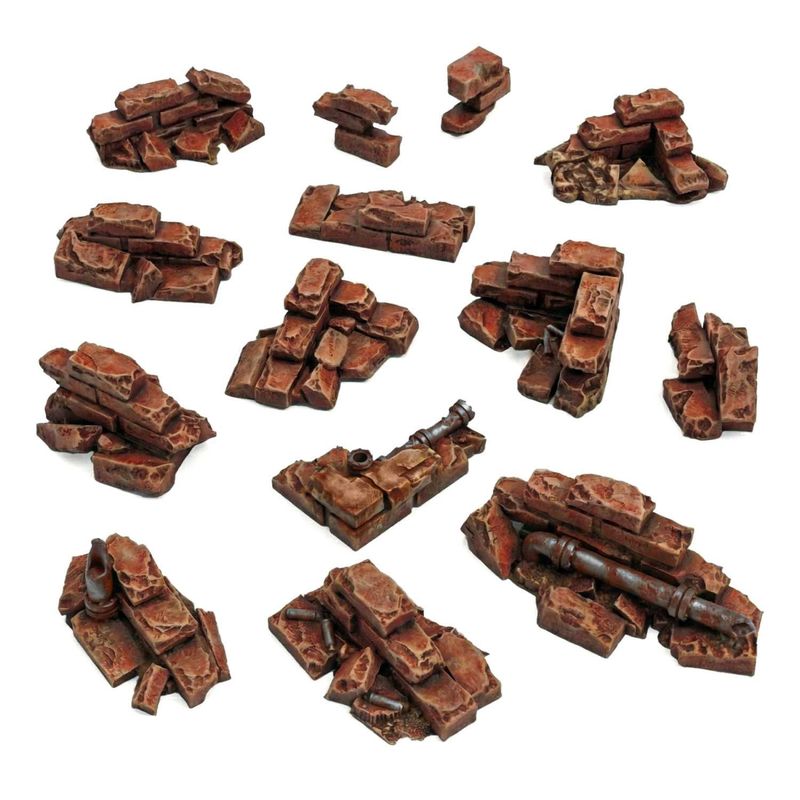 Green Stuff World Brick wall ruins 1:48