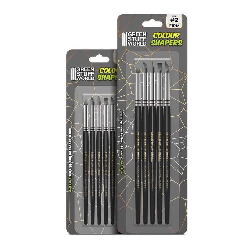Green Stuff World Clay Shapers - Color Shapers COMBO 0 and 2 - Black Firm