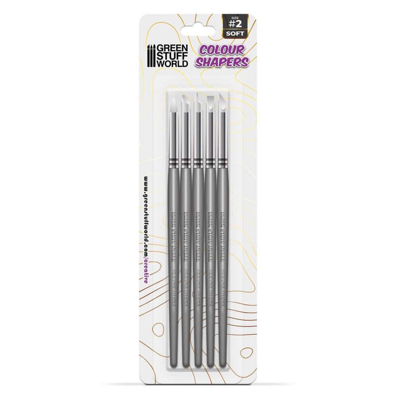 Green Stuff World Clay Shapers - Color Shapers SIZE 2 - White Soft