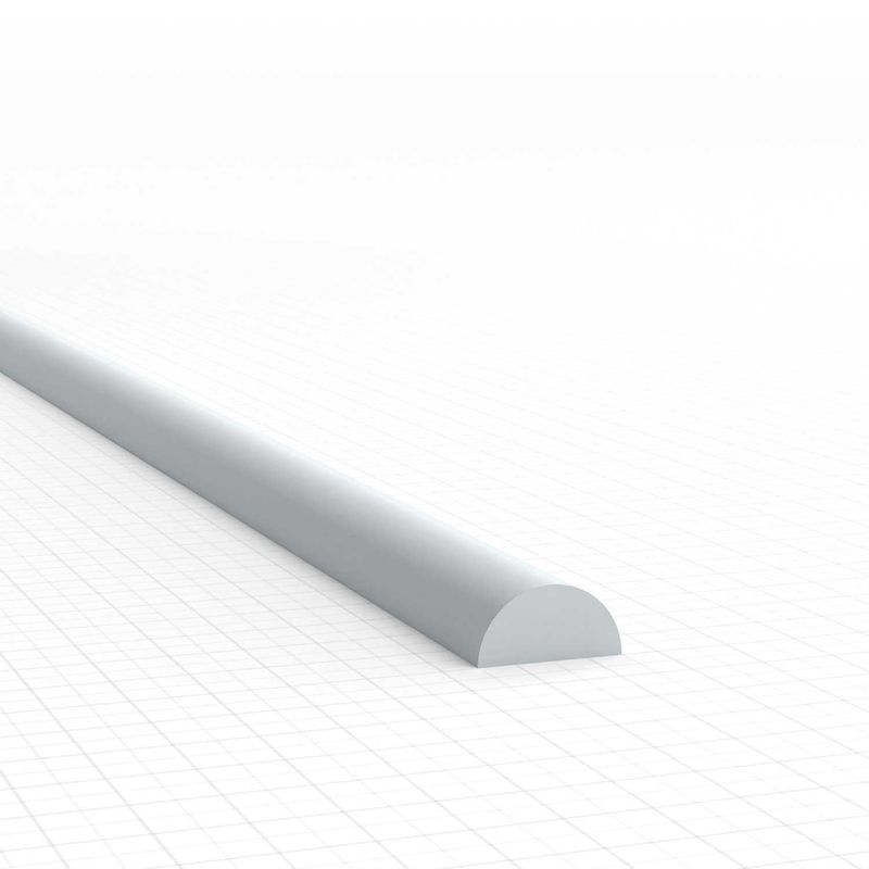 Green Stuff World ABS Plasticard - Profile SEMICIRCLE 4mm
