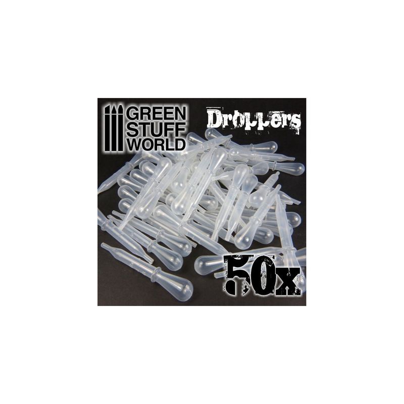 Green Stuff World 50x Droppers with Suction Bulb