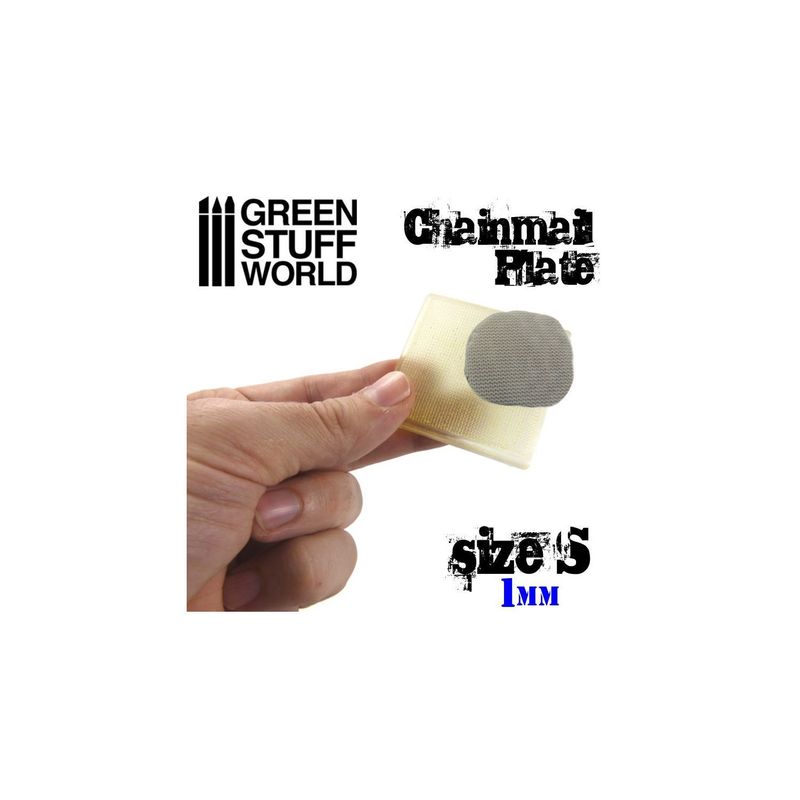 Green Stuff World Texture Plate - ChainMail - Size S