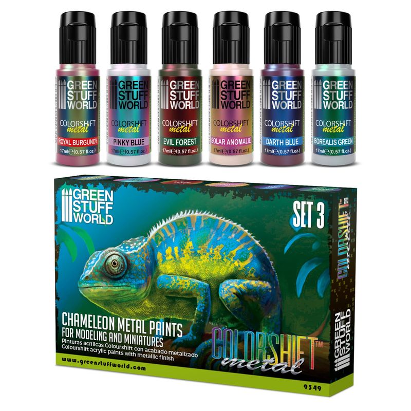Green Stuff World Chameleon Acrylic Paint Set 3