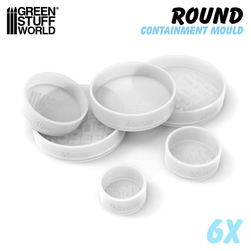 Green Stuff World Containment Molds for Round Bases