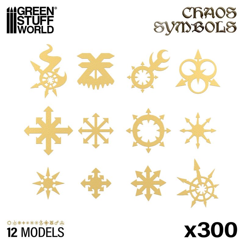 Green Stuff World Chaos Symbols and Runes