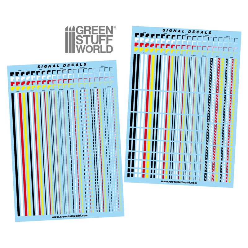 Green Stuff World Waterslide Decals - Lines